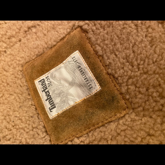Timberland Sherpa Sherling Leather Jacket M - Picture 5 of 8